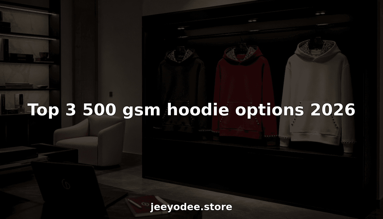 Top 3 500 gsm hoodie options 2026